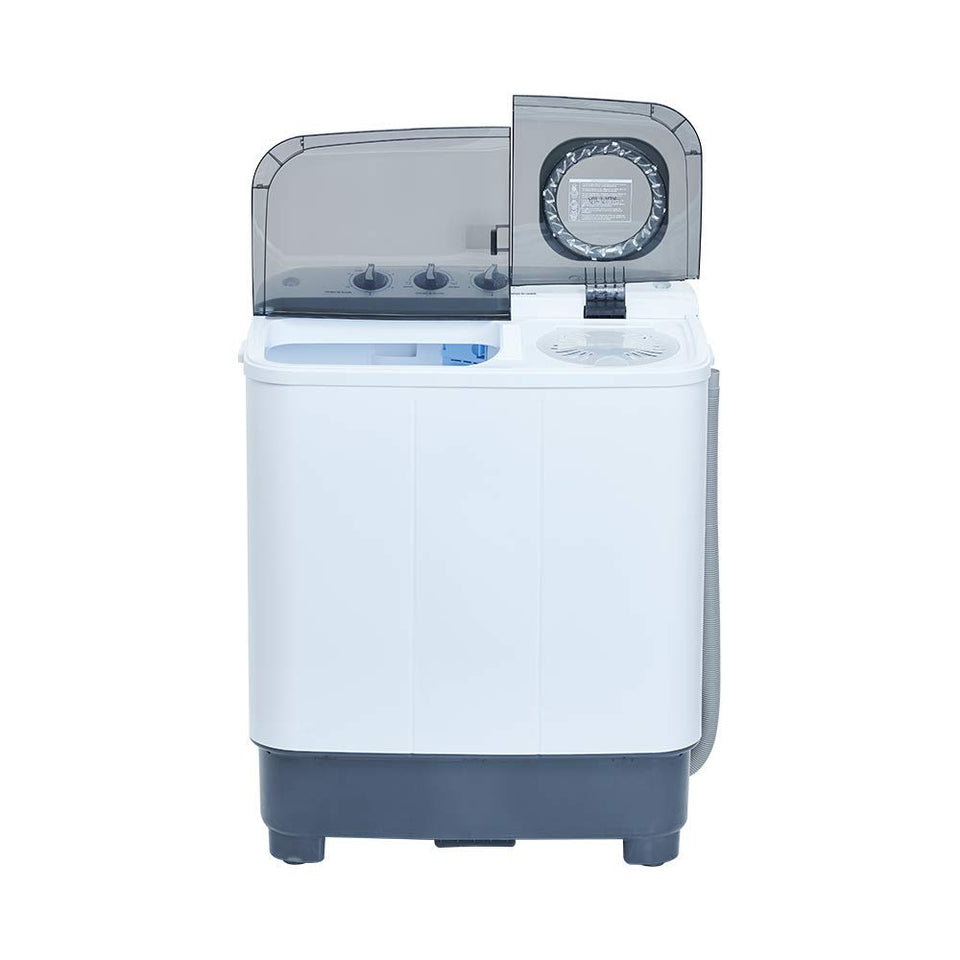 Midea MLTT11M2NUBW Lavadora Semiautomática, color Blanco, 2 Tinas, 11 kg Lavado/7.8 kg Centrifugado