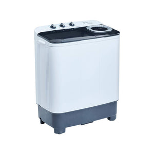 Midea MLTT11M2NUBW Lavadora Semiautomática, color Blanco, 2 Tinas, 11 kg Lavado/7.8 kg Centrifugado