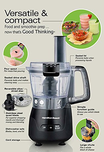Hamilton Beach 70510 Procesador de Alimentos Compacto