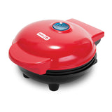 Dash Mini Maker: la mini máquina de hacer gofres para gofres individuales, paninis, hash browns, otros en los desplazamientos, desayuno, almuerzo o aperitivos, Rojo, Pequeño, 1