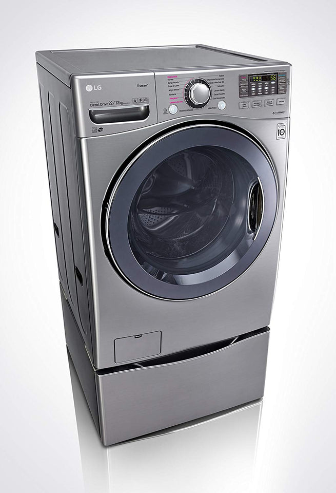 LG WD22VVS6 Lavasecadora Carga Frontal para 22 kg, color Plata