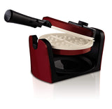 Oster Titanium Infused DuraCeramicVP23TA24 Flip Waffle Maker, Candy Apple Red (CKSTWFBF10MR-TECO)